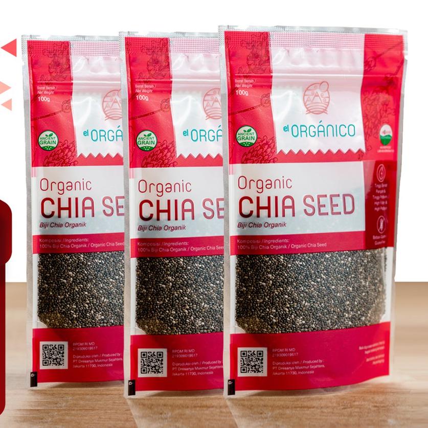 

✷ Chia Seed Organic El Organico 100gr (Triple Pack) ✳