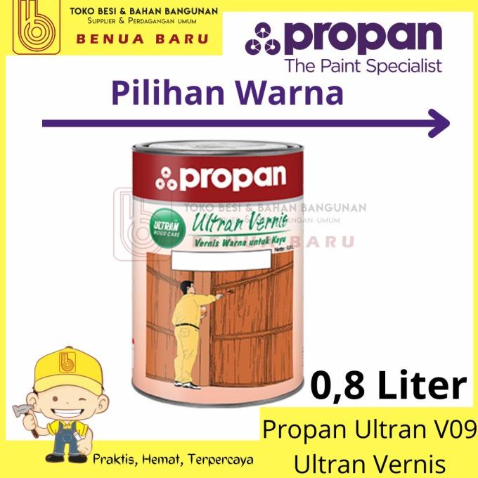 Sale Propan Ultran Vernis 0.8 Liter / Plitur Kayu / Pelitur Kayu Ultran Termurah
