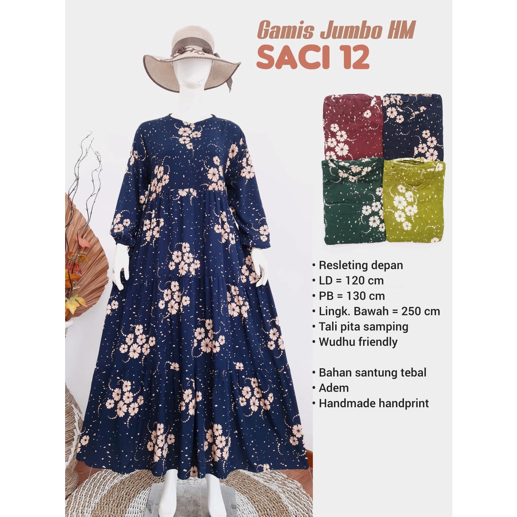 Gamis Jumbo HM Saci 12 // Gamis Jumbo HM Saci 12