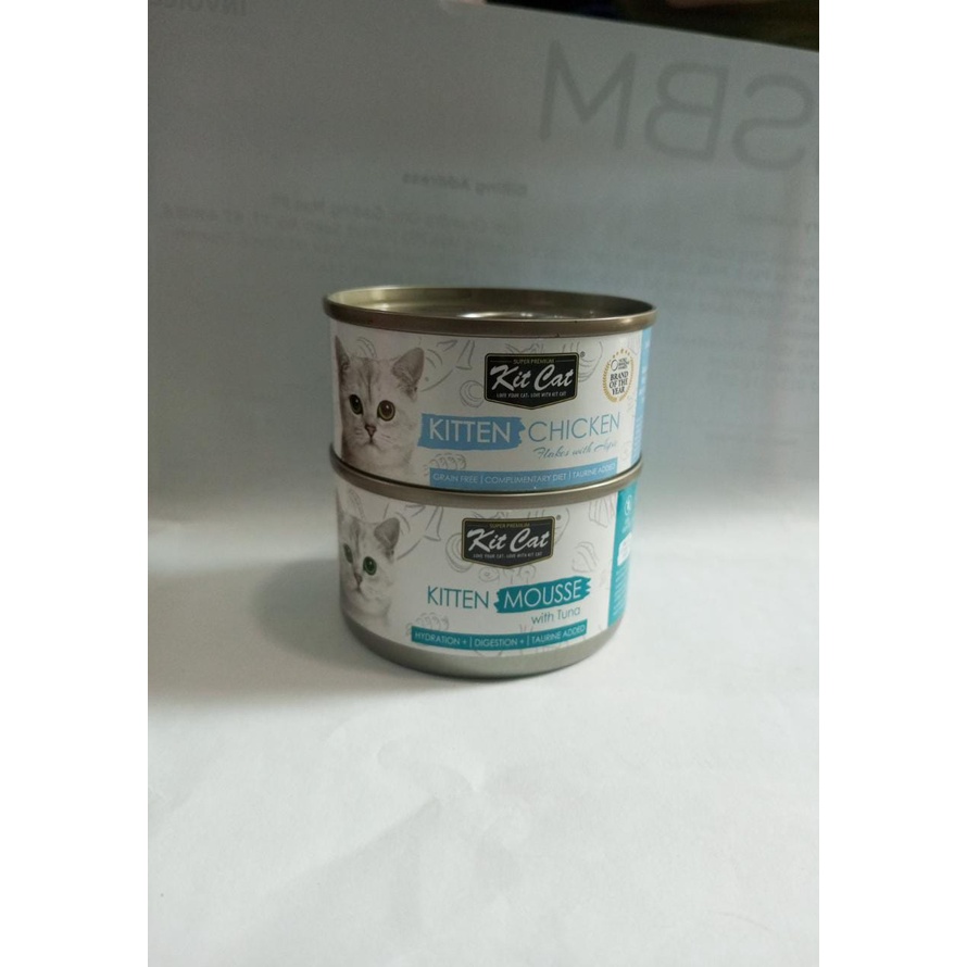 [KITTEN ]Catfood Kaleng KIT CAT Kitten &amp;Mousse Varian 80gr Makanan Kucing Basah kitcat