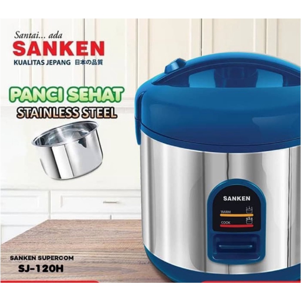 SANKEN Rice Cooker 1 Liter Panci Stainless SJ 120H