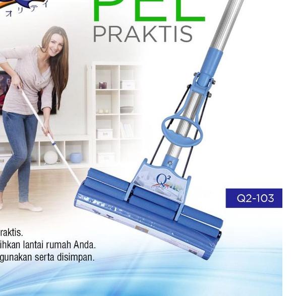 ✺ Alat Pel Lantai praktis Q2 Model Sodok - Pel Lantai Busa seperti kanebo Keras ❈