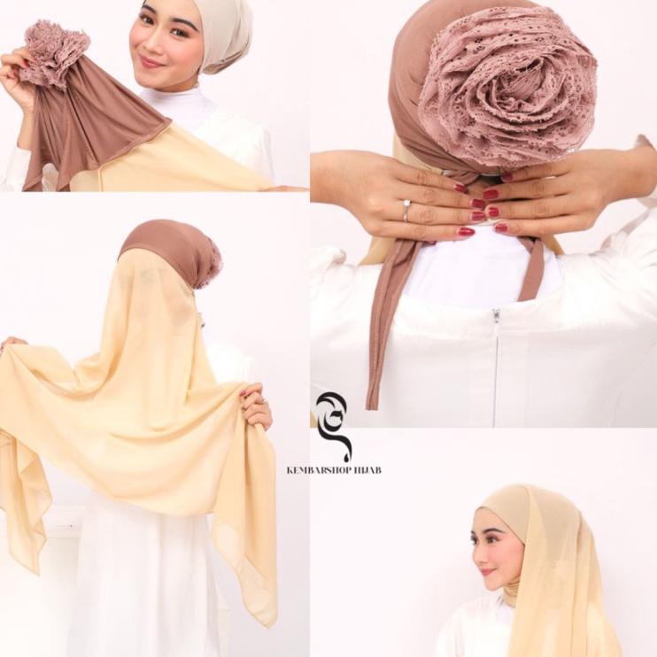 Import Terlaris Pashmina Instan Cepol 180 x 75 cm Pasmina Inner Turki Pasmina Instan Cepol Hijab Cip