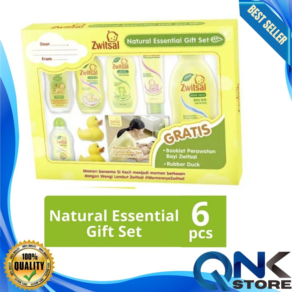 Zwitsal Essential Baby Gift Set Hampers Bayi Zwitsal Natural Paket Perlengkapan Bayi