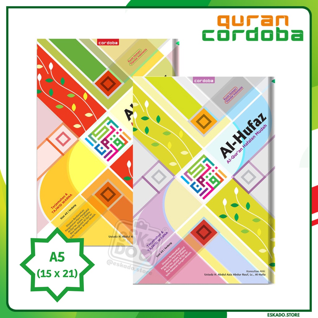 Cordoba / Al-Qur'an Al-Hufaz Terjemahan Tajwid Warna Hard Cover A5