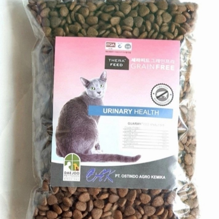 Makanan Kucing Urinary Repack Therafeed 1kg Grainfree