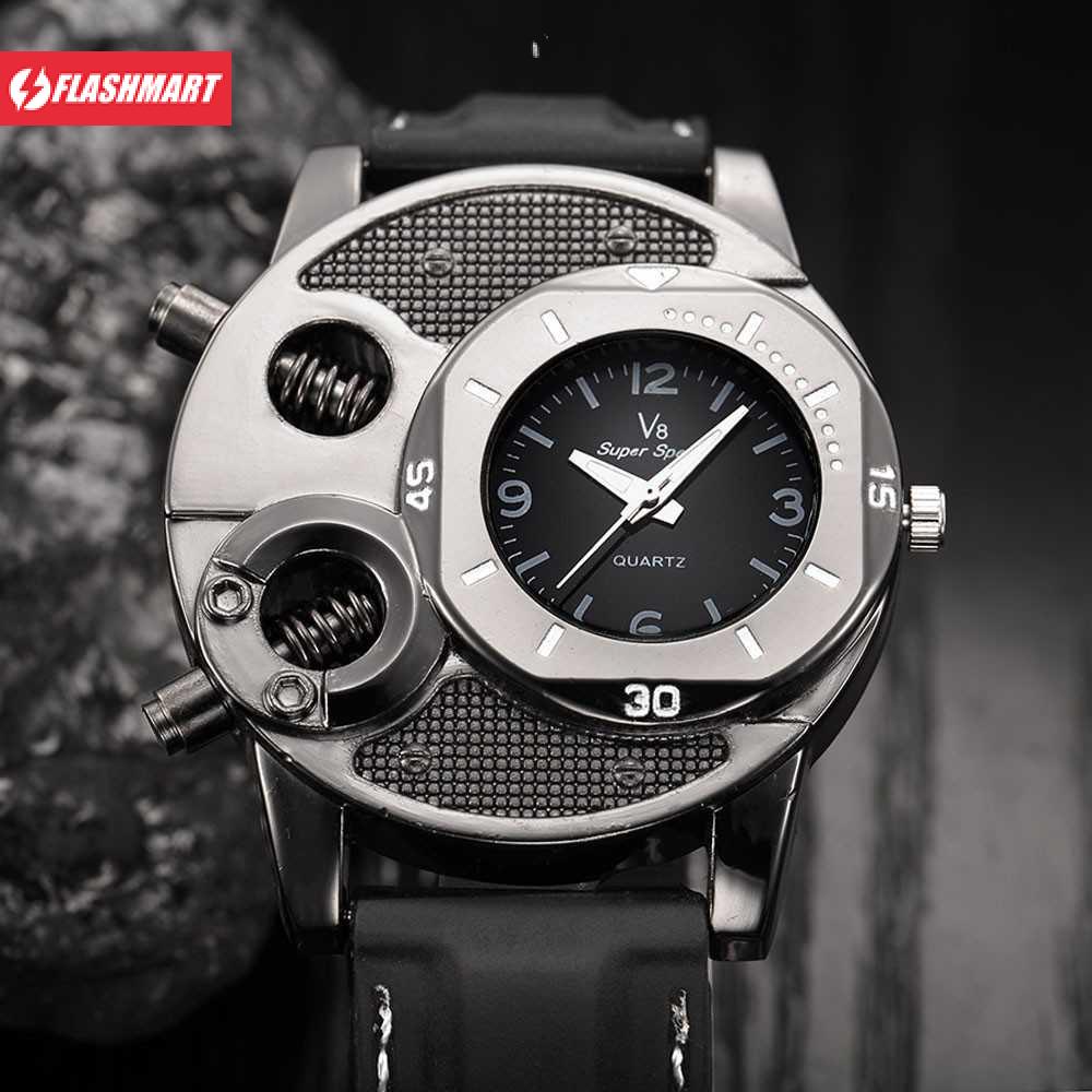 Flashmart Super Speed Jam Tangan Analog Luxury Quartz - V8