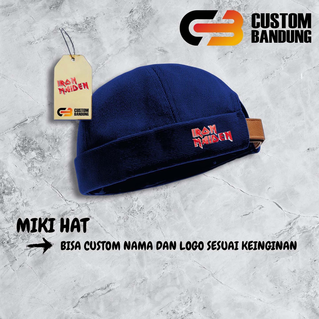 Topi Miki Hat IRON MAIDEN Miki Hat Peci Miki hat Topi Miki hat Anak &amp; Dewasa Topi Brimless Premium