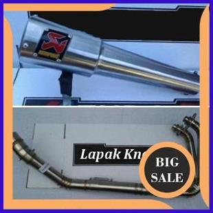 Knalpot Akrapovic Gard Titan Full Set Ninja 300Fi ABS SE, Ninja 250Fi / Karbu, Z250 1M4R23 limited s