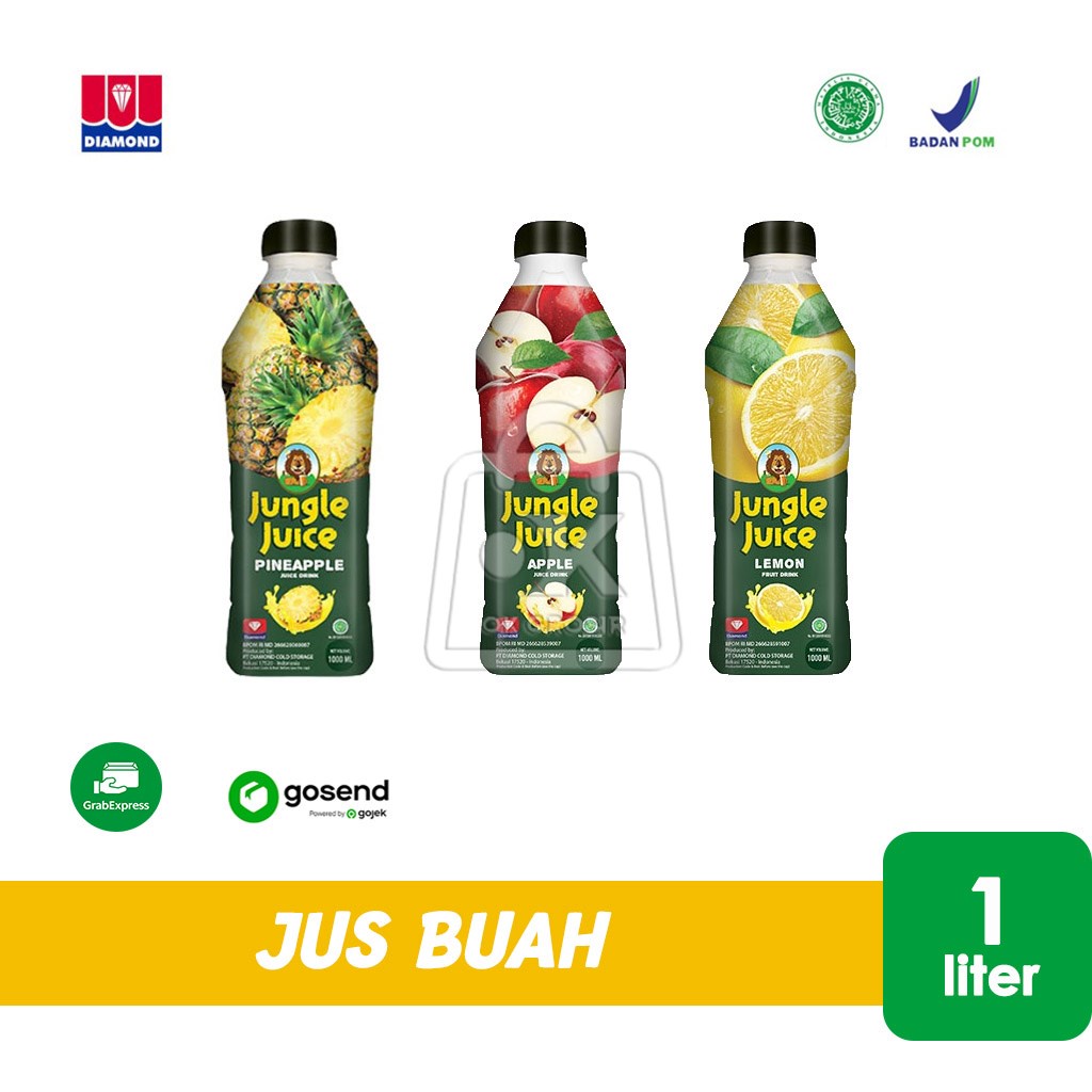 

Jus Sari Buah JUNGLE JUICE / Fruit Juice (Botol 1 Liter) KHUSUS INSTANT