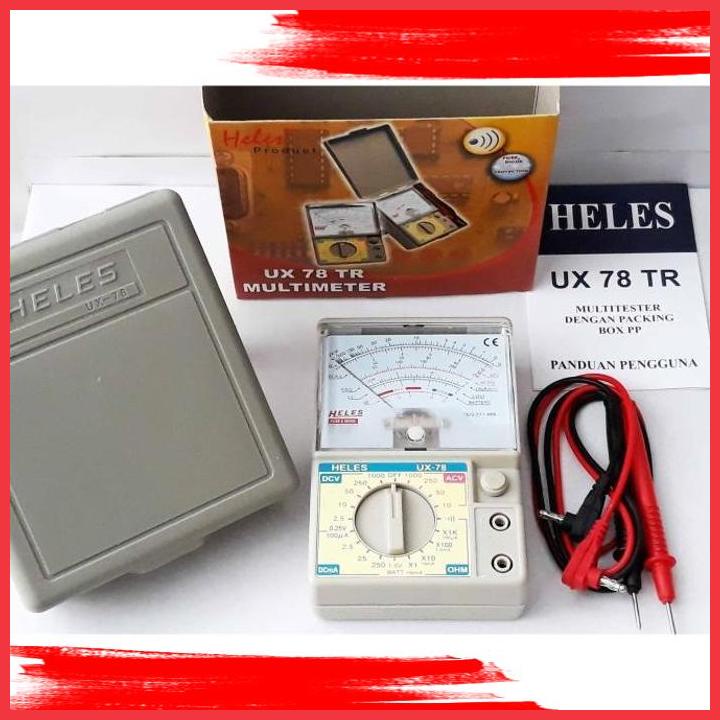 (FEBY) MULTITESTER HELES UX-78 TESTER ANALOG AVO METER HELES