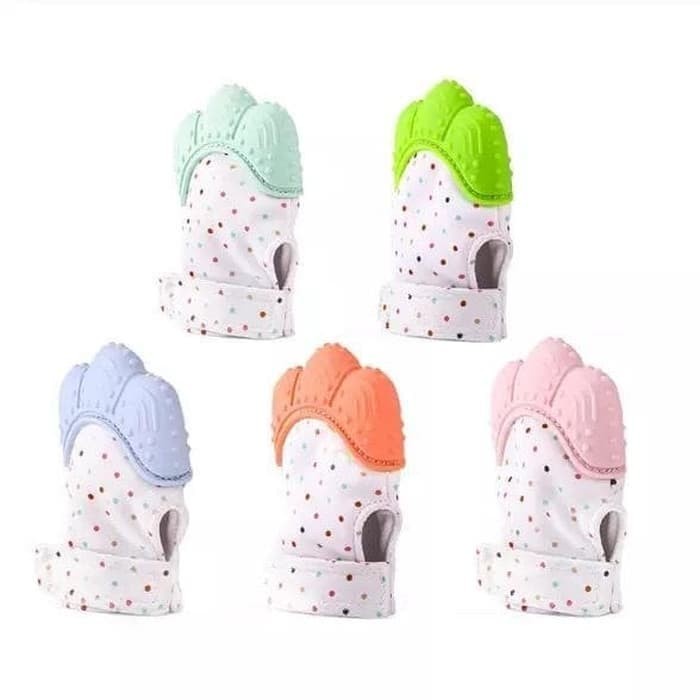 NA - sarung tangan teether - sarung tangan gigitan bayi baby mitten gloves