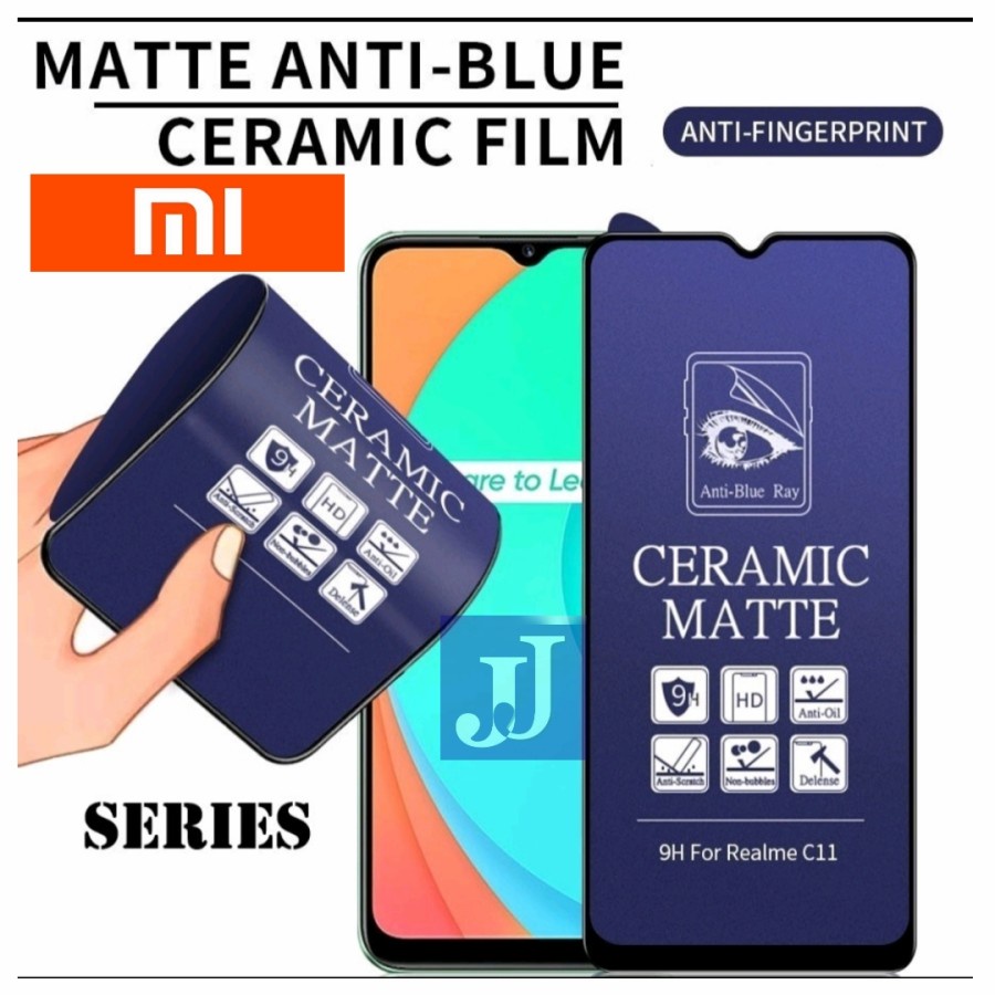 Tempered glass Ceramic Blue XIAOMI/cbxa/Anti Minyak Pelindung Protector Cover Layar Screen Handphone Kamera