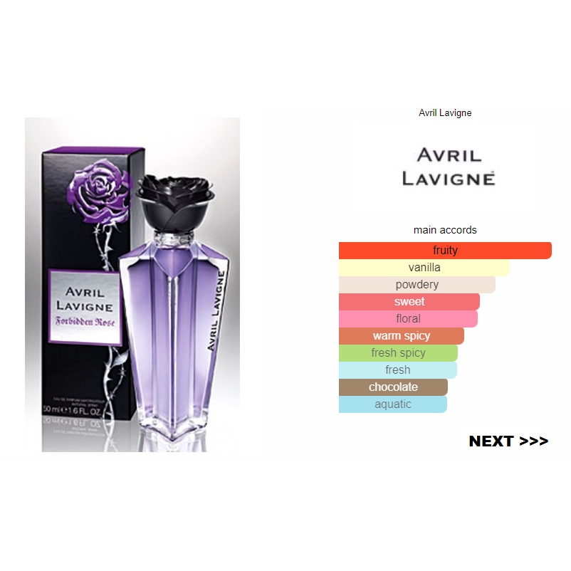 BIBIT PARFUM AVRIL LAVIIGN FORBIDDEN ROSE BY PARFEX - ASLI 100%