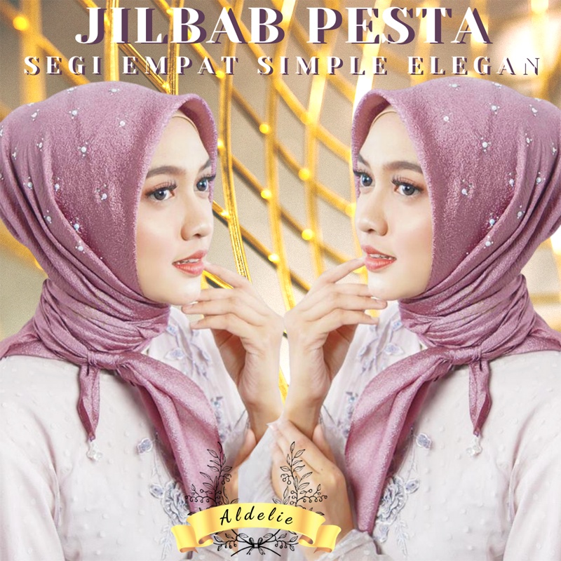 HIJAB SEGI EMPAT TERLARIS SIMPLE PAYET DIAMOND BAHAN GLITER KILAT BUKAN BAHAN BIASA JILBAB KONDANGAN