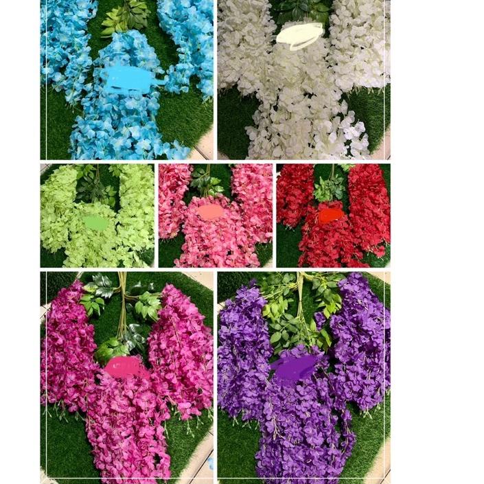 ▲ Daun wisteria jumbo / Daun dekorasi / Daun pelaminan / Hiasan / lusinan ◘