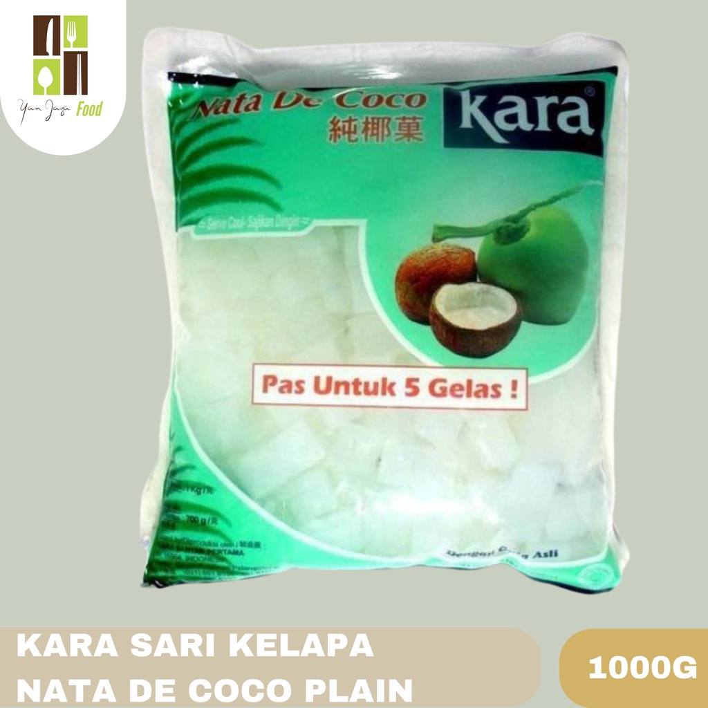 Nata De Coco Kara Sari Kelapa PLAIN 1000G 1PCS