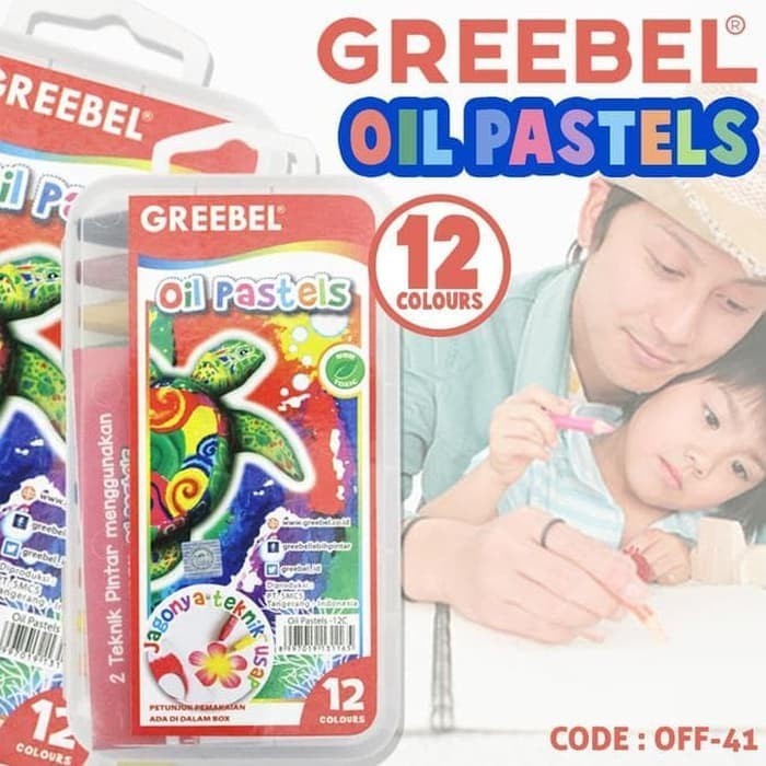 

FASTKIDS GREEBEL Crayon Oil Pastel Set 12 Warna (OFF-41)