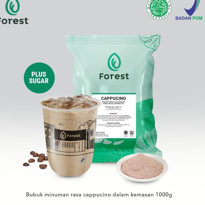 

【F⚡ASH SALE✅】 Bubuk Minuman CAPPUCCINO Powder 1000g PLUS GULA - Forest Bubble Drink