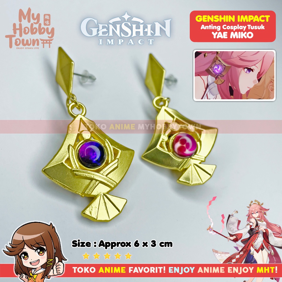 Anting Vision Genshin Impact Inazuma Electro Yae Miko