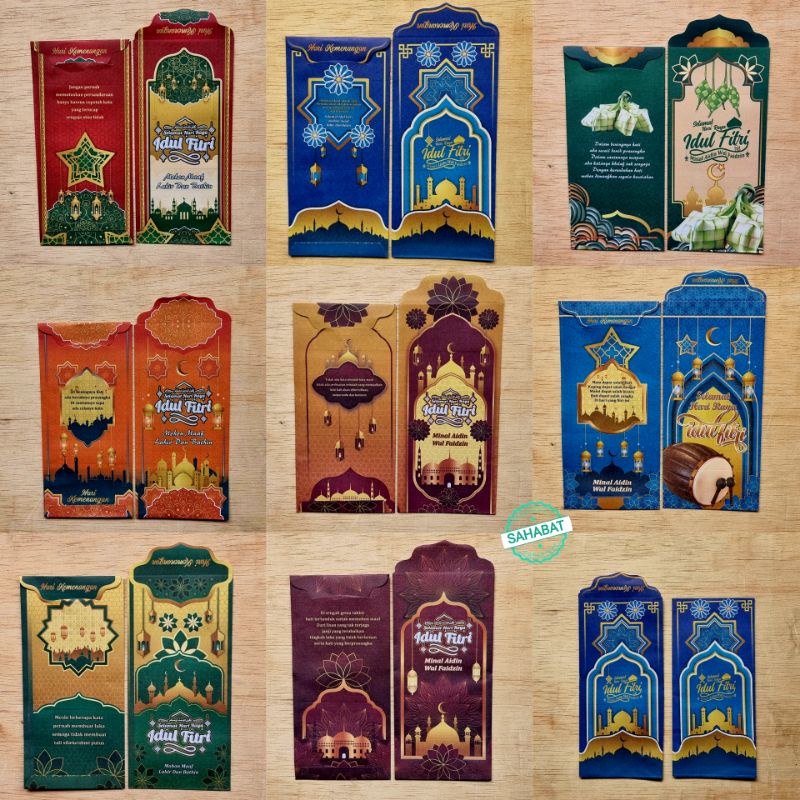 

AMPLOP / ANGPAU LEBARAN KERTAS HVS MOTIF MASJID UKURAN BESAR ISI 50 LEMBAR MIX