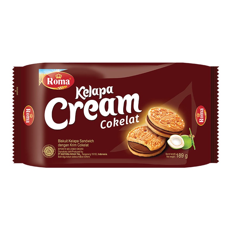 

Roma Biskuit Kelapa Cream Cokelat 189 g