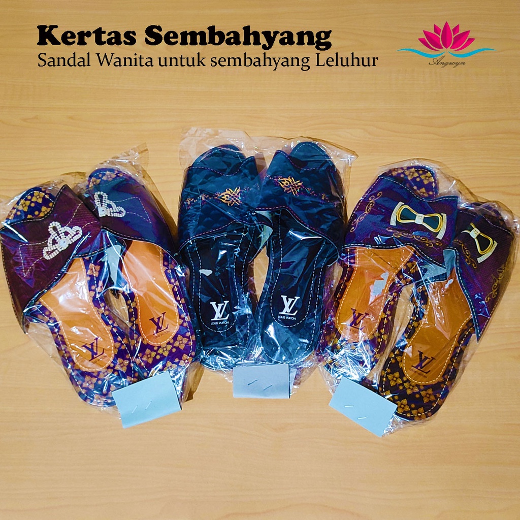 Sandal Kertas Pria / Wanita untuk Sembahyang Leluhur / Cheng Beng