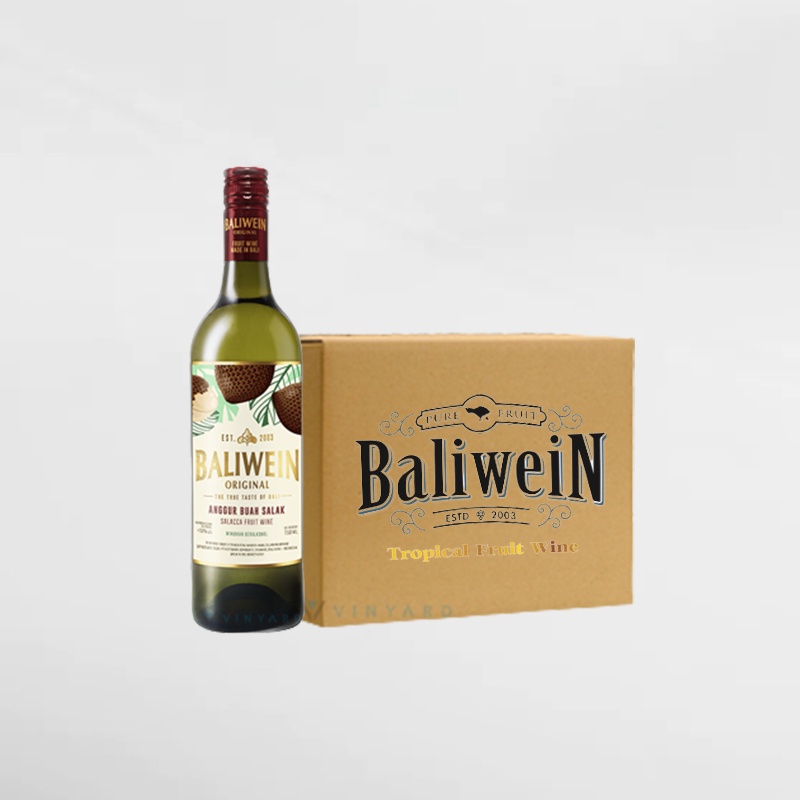 Baliwein Salacca Friut Wine Salak 750 ml 1 Karton ( 12 Botol )