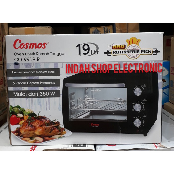 Oven Listrik Cosmos CO 9919R/Cosmos Oven Listrik CO9919R kapasitas 19L ORIGINAL