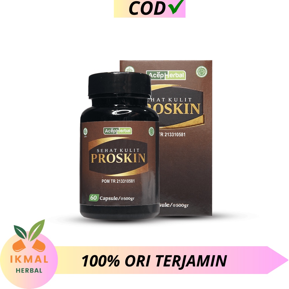Sehat Kulit Proskin Medan 60 Kapsul Obat Herbal penyakit kulit gatal di selangkangan dan tubuh lainn