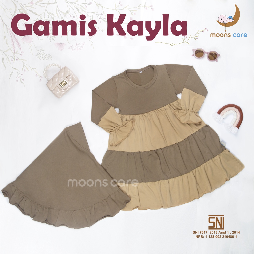 moons care SNI Gamis Renda kayla Anak Polos | Busana Gamis Muslim Anak Bayi Perempuan - gamis lebaran - gamis lebaran syari kualitas premium - gamis anak perempuan