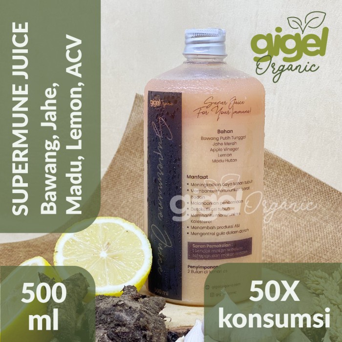 

GIGEL ORGANIC SUPERMUNE JUICE 500ML JAHE MERAH BAWANG PUTIH TUNGGAL