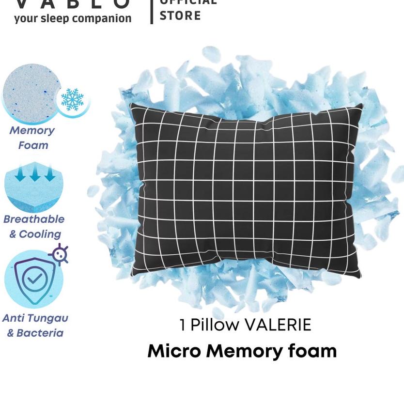 12.12 HARGA GROSIR Vablo Valerie bantal micro memory foam - 1pcs ?
