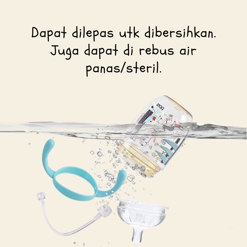 Botol Susu BBET/ Bahan PPSU / 160ml &amp; 300ml / Super Wide Neck / Botol Susu Leher Lebar  Bbet Super Wide Neck Feeding Bottle / Botol Susu PPSU Leher Lebar