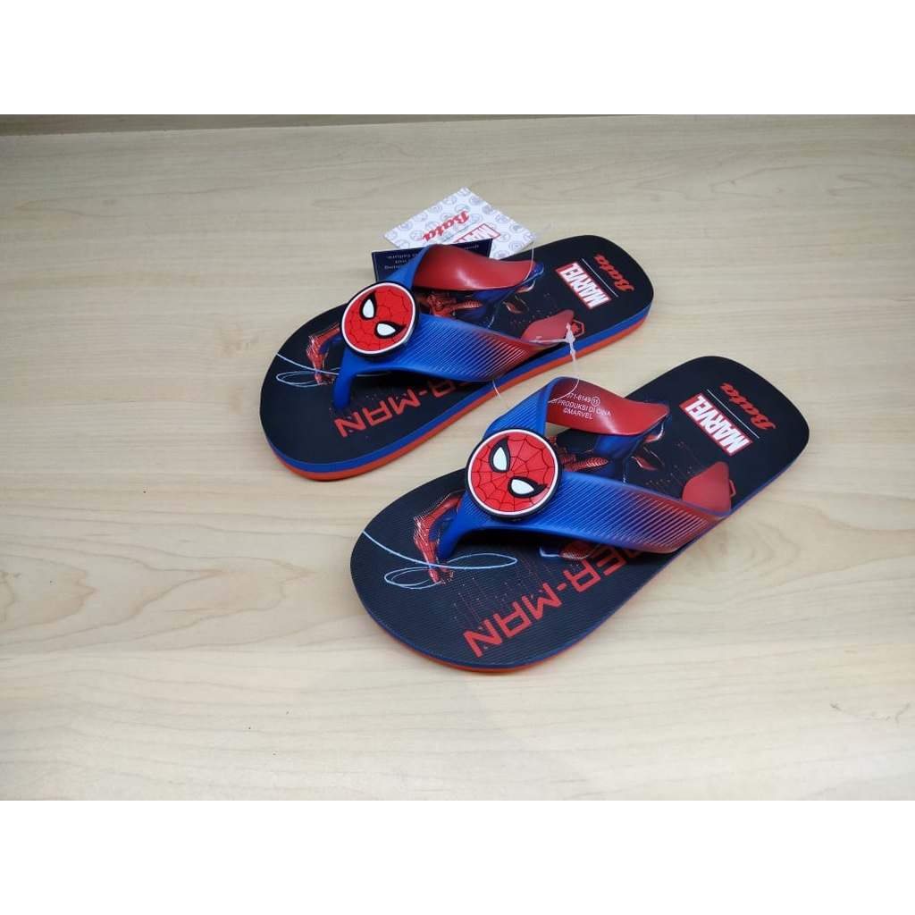 Sandal Lampu Anak Laki Laki Bata Original Terbaru Sandal Jepit Karakter Anak Laki Laki Warna Hitam