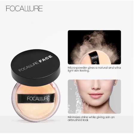 FOCALLURE Oil Free Loose Powder FA 15 / Bedak Tabur Tahan Lama