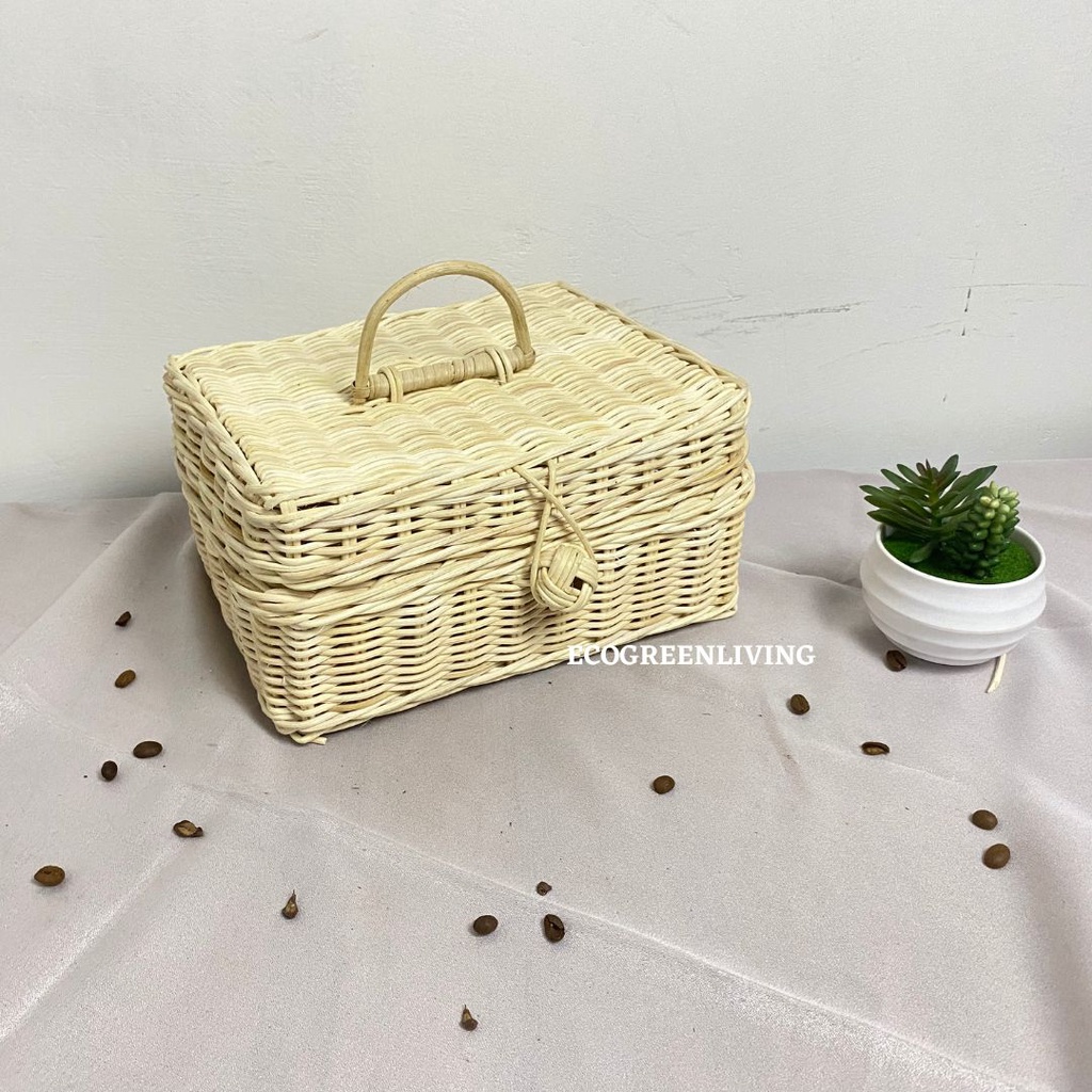 BOX ROTAN TUTUP / HAMPERS HANTARAN SESERAHAN BOX SERBAGUNA