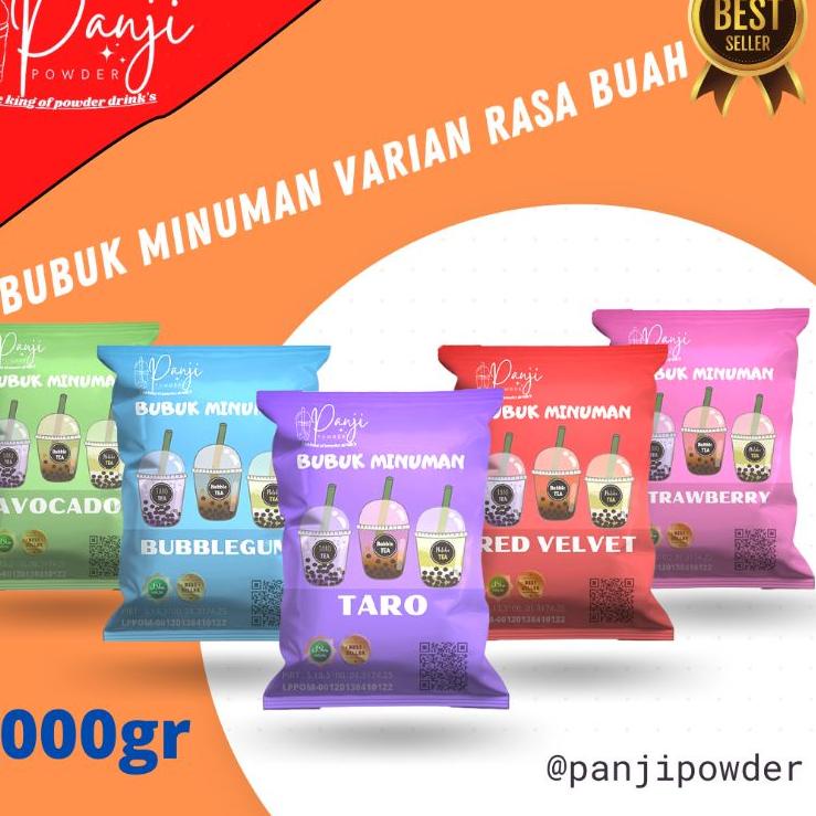 

Terlaku.../ bubuk minuman rasa buah 1kg serbuk minuman aneka rasa bubuk minuman kekinian powder minuman 1kg