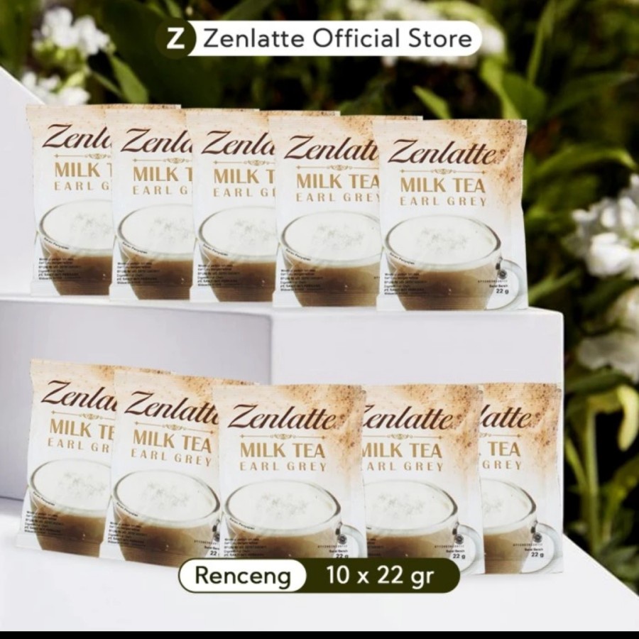 

zenlatte sachet matcha brown sugar thai tea milktea earl grey original