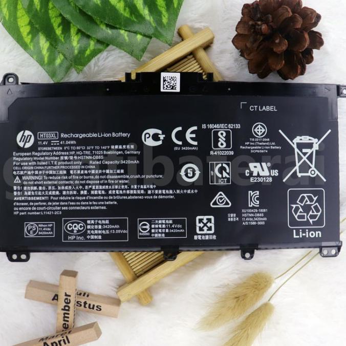 Baterai Laptop HP 14s-cf0131TU HT03 HT03XL