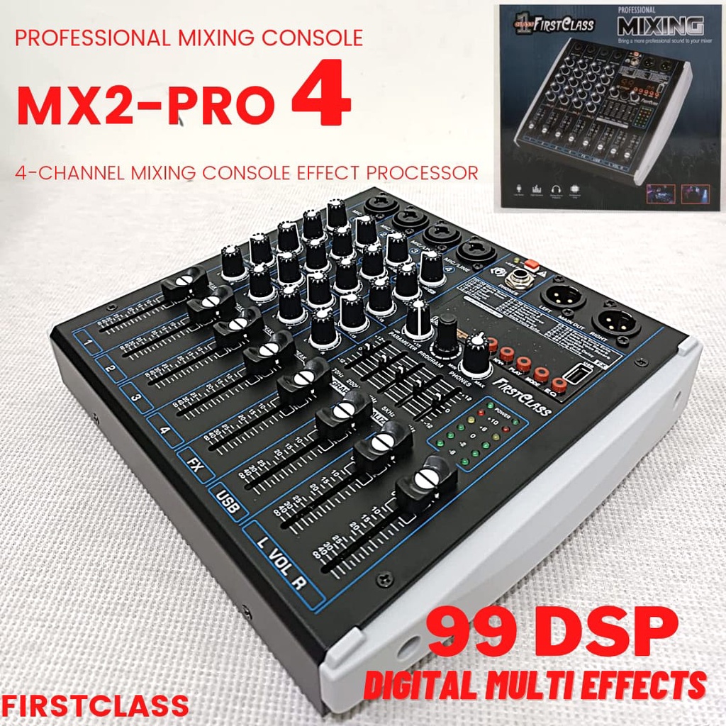 mixer audio firstclass mx2 pro4 4channel firstclass mx 2 pro 4 ori