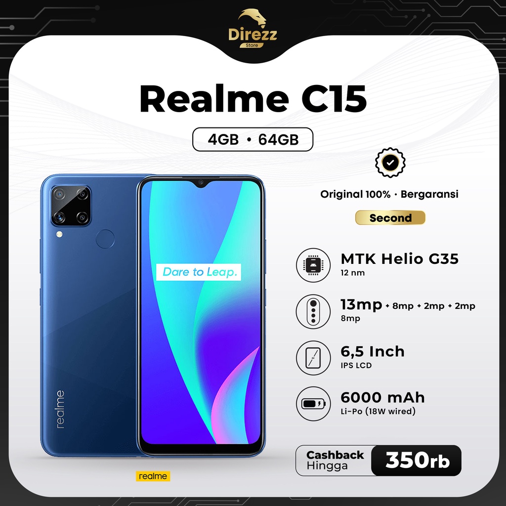 Realme C15 4/64 second