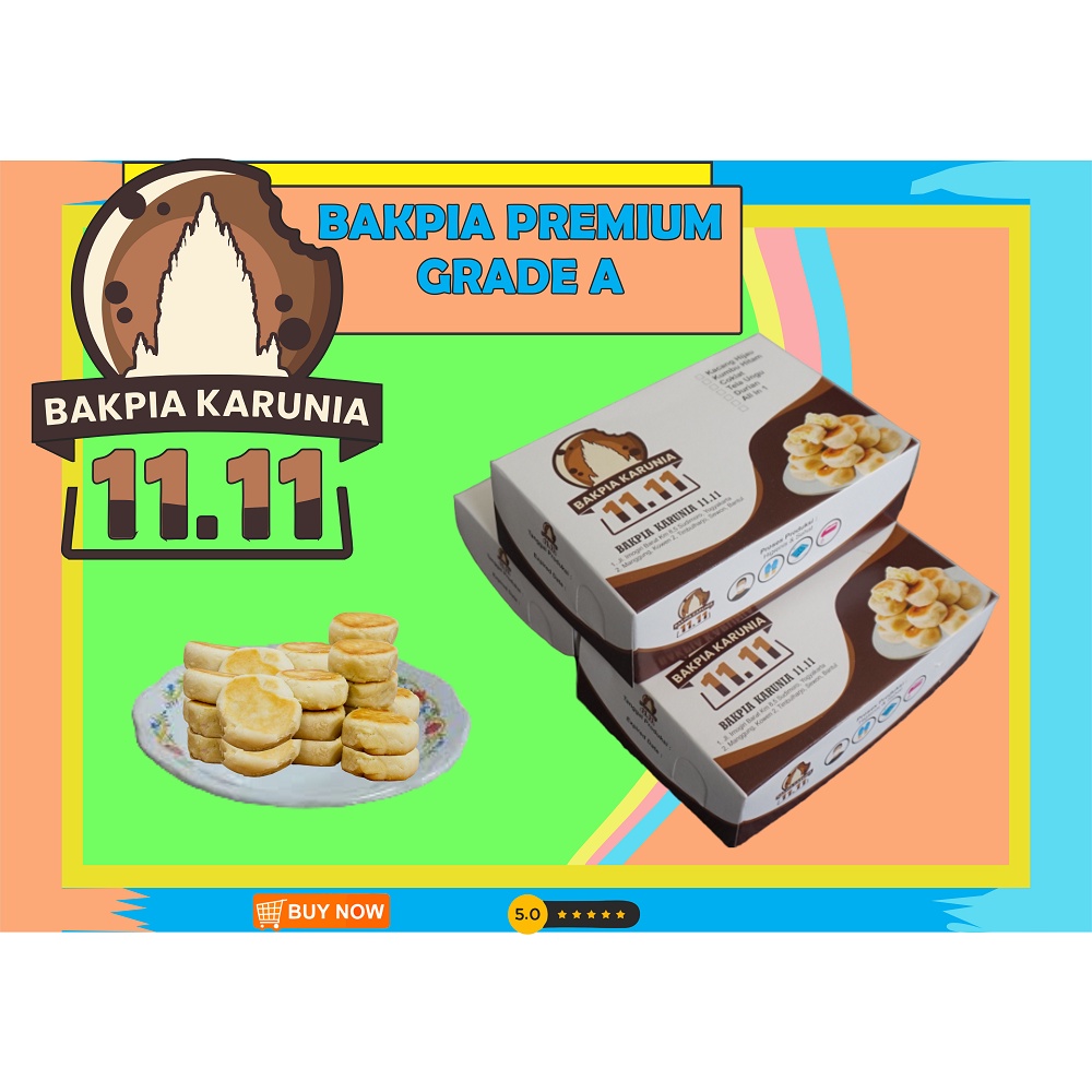 

Premium Kue Bakpia Karunia 11 11 isi 20 grade A