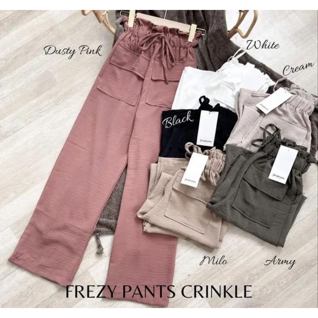 KULOT CRINKLE SAKU DEPAN / FREZY PANTS CRINKLE