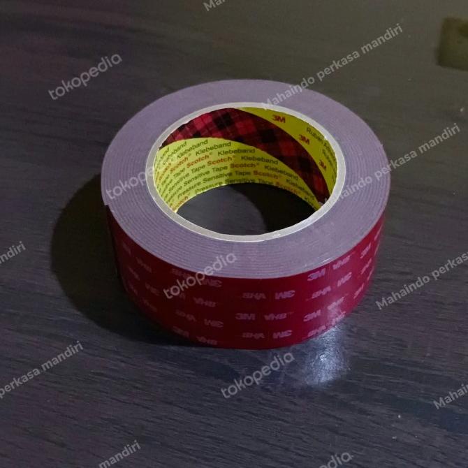 

Double Tape 3M VHB Merah - Double tape super kuat lengket 48mm x 4,5mt ram01