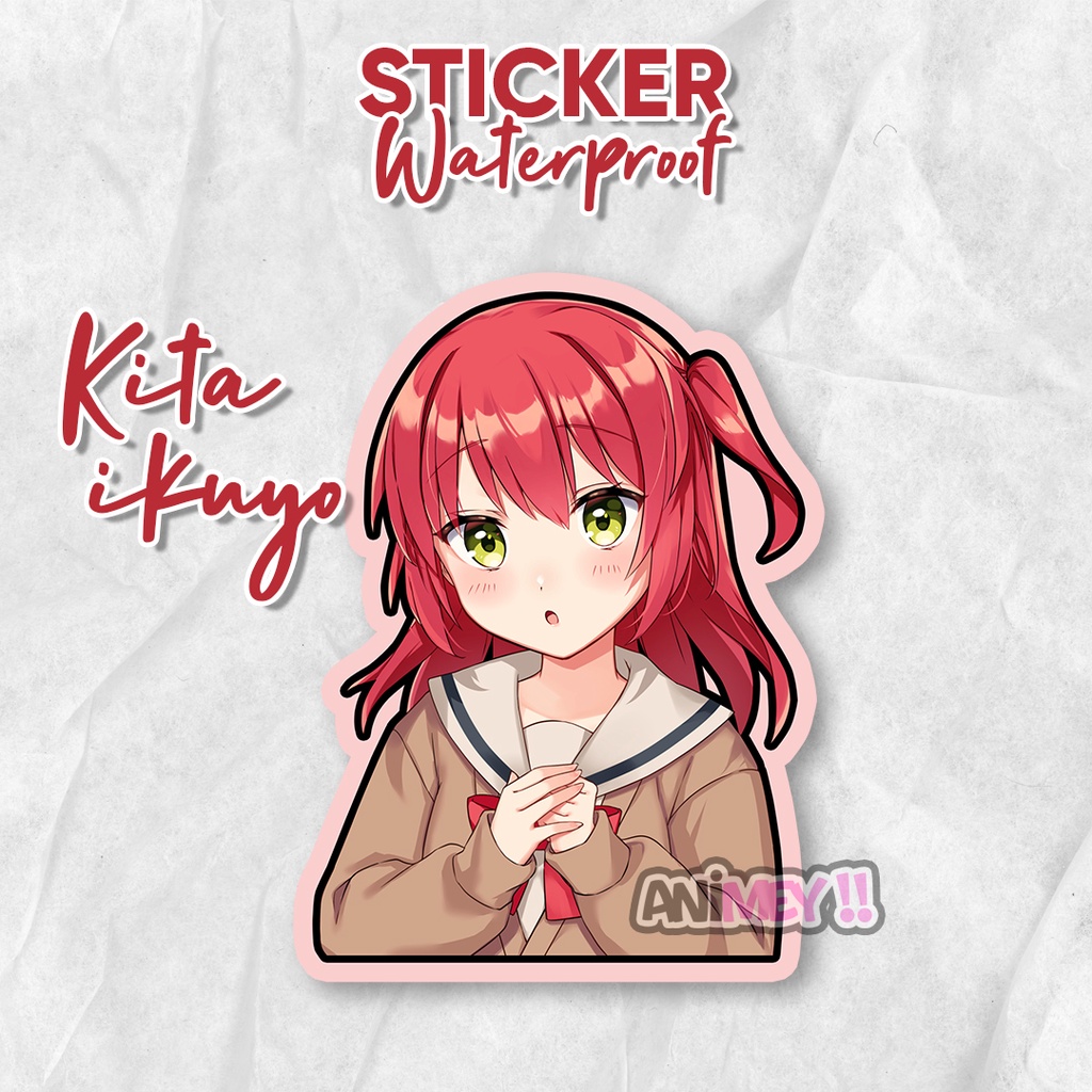 

Stiker Kita Ikuyo Bochi The Rock/ Sticker Anime Waterproof