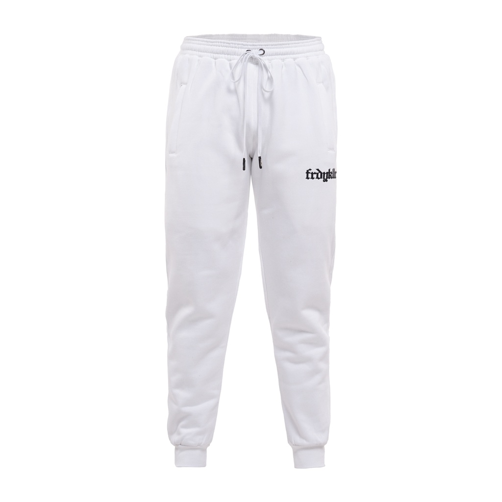 PAKAIAN SETELAN FRIDAY KILLER | OLD TOWN WHITE HOODIE + JOGGER WHITE