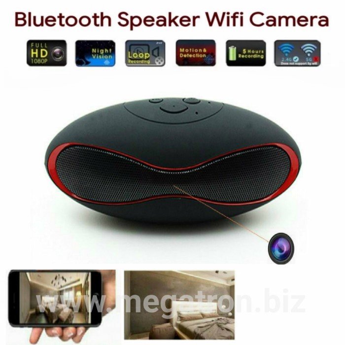 Bluetooth Speaker Wifi Spy Camera - iOS/Android