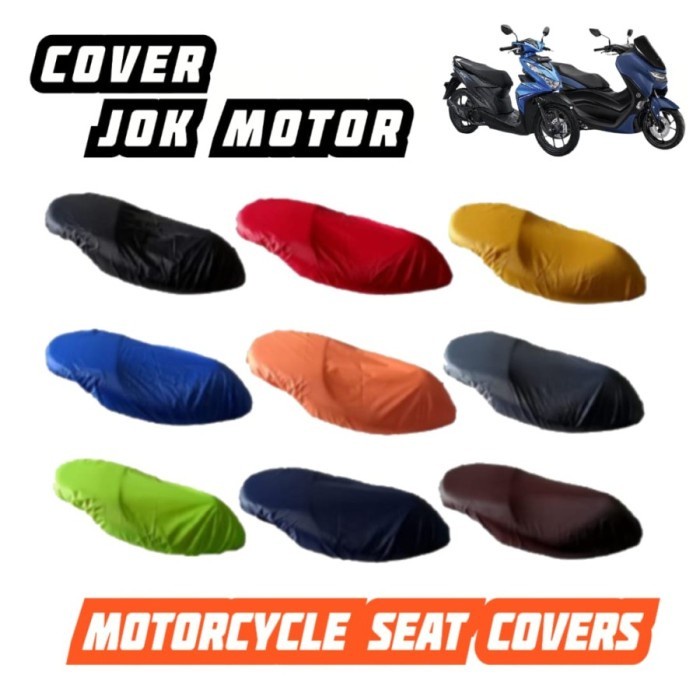 Cover Jok sarung Jok Motor universal Waterproof Anti Air Anti Kucing - Hitam, Besar