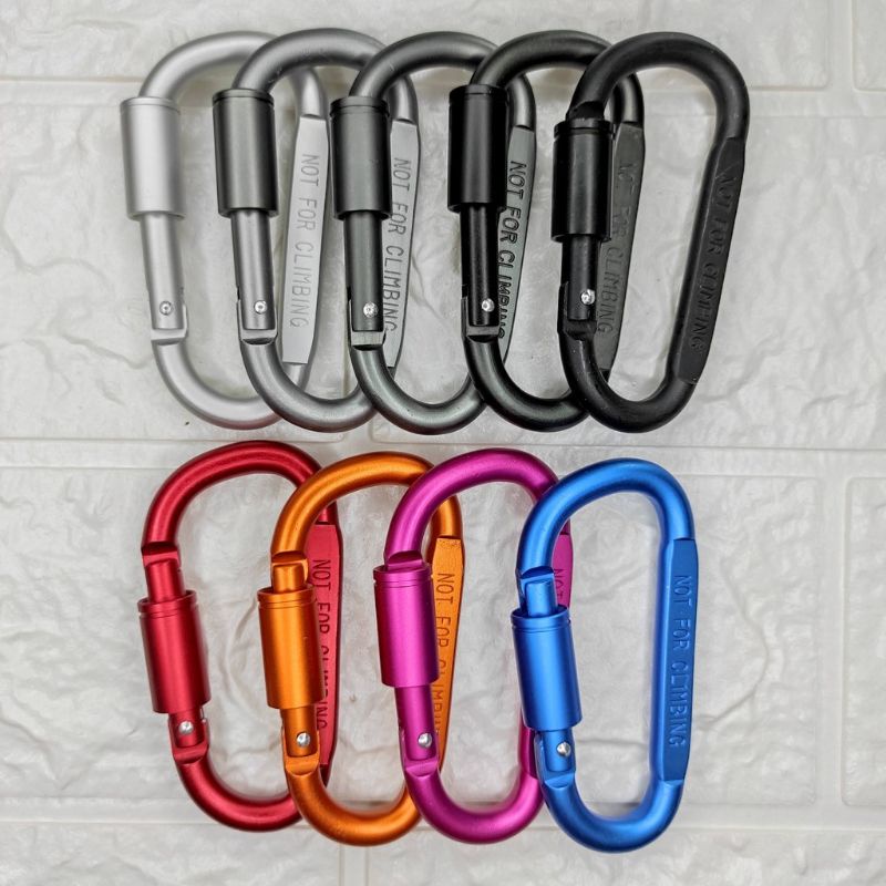 CARABINER BESAR 8D ACESORIES GANTUNGAN KUNCI CARABINER AKSESORIS ALUMINIUM/GANTUNGAN